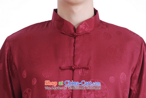 158 Jing in Tang Dynasty older men and summer Mock-neck damask Tang dynasty men short-sleeved larger men Chinese tunic women had the shirt M2065 AUBERGINE XXL( recommendations 160-175 catty) Picture, prices, brand platters! The elections are supplied in the national character of distribution, so action, buy now enjoy more preferential! As soon as possible.