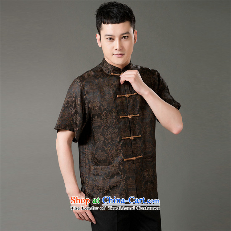 Charlene Choi this cabinet reshuffle is older men Tang Gown of ethnic leisure shirt emulation Heung-cloud yarn collar short-sleeved retro-clip relaxd jogs service pack large circle father- XL Photo, prices, brand platters! The elections are supplied in the national character of distribution, so action, buy now enjoy more preferential! As soon as possible.