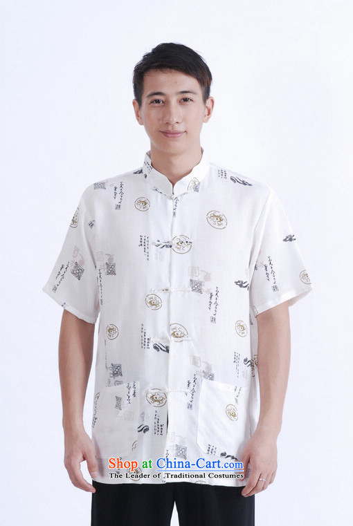 Shanghai, optimization options in Tang Dynasty older men and summer Chinese improved Ma Tang dynasty men's large short-sleeved white men L picture, prices, brand platters! The elections are supplied in the national character of distribution, so action, buy now enjoy more preferential! As soon as possible.