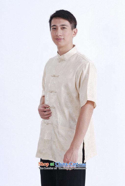 Shanghai, optimization options in Tang Dynasty older men and summer chinese women had improved the Tang dynasty short men's large short-sleeved men beige XXL recommendations 160-175 catty picture, prices, brand platters! The elections are supplied in the national character of distribution, so action, buy now enjoy more preferential! As soon as possible.