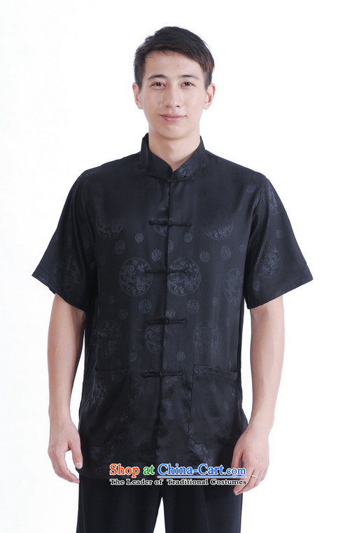 Shanghai, optimization options in Tang Dynasty older men and summer Chinese Tang dynasty improved men's large short-sleeved black men XXL picture, prices, brand platters! The elections are supplied in the national character of distribution, so action, buy now enjoy more preferential! As soon as possible.
