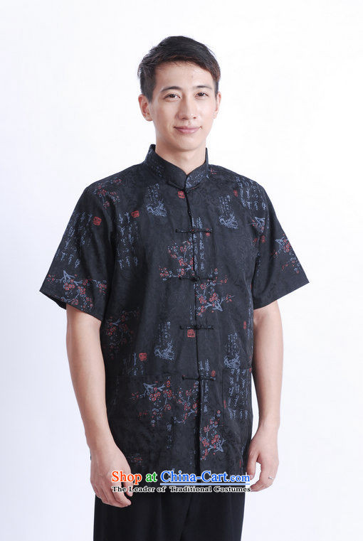 Shanghai, optimization options in Tang Dynasty older men and summer Chinese Tang dynasty improved men's large short-sleeved black men XXL recommendations 160-175 catty picture, prices, brand platters! The elections are supplied in the national character of distribution, so action, buy now enjoy more preferential! As soon as possible.