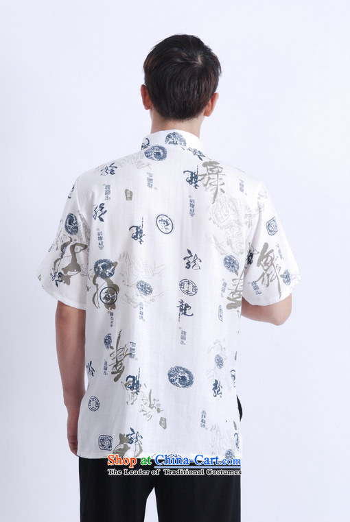 Shanghai, optimization options in Tang Dynasty older men and summer Chinese Tang dynasty improved men's large short-sleeved men M0005 White XXL recommendations Chinese Dragon 160-175 catty picture, prices, brand platters! The elections are supplied in the national character of distribution, so action, buy now enjoy more preferential! As soon as possible.