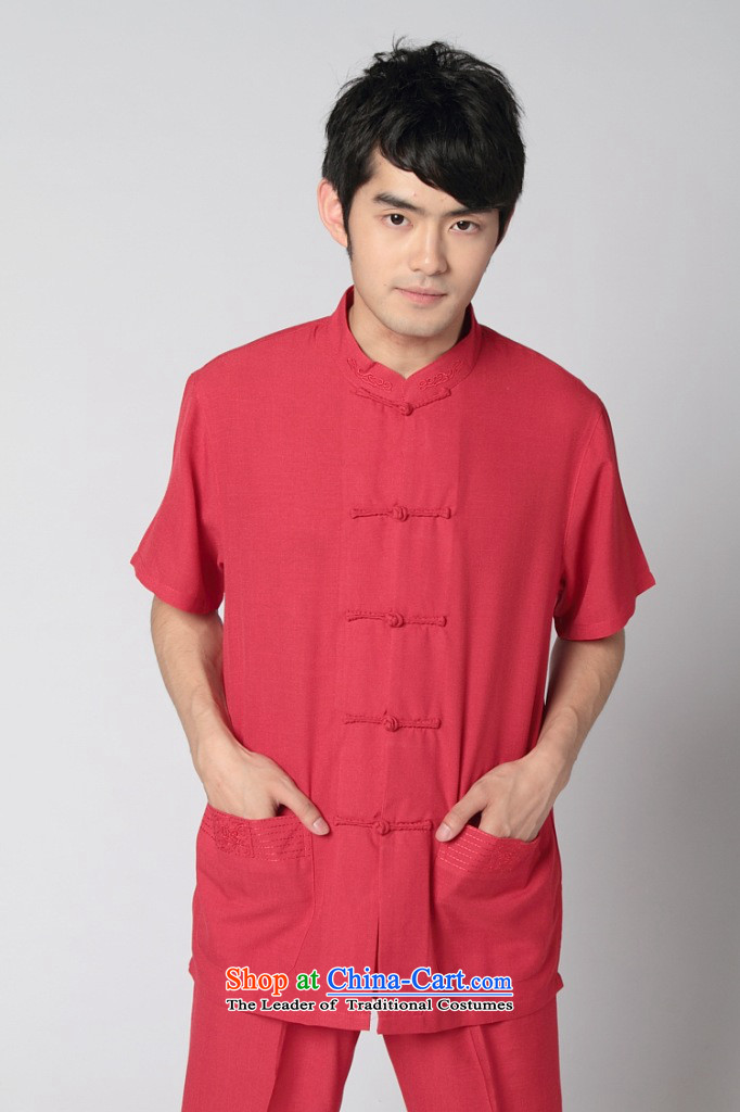158 Jing in Tang Dynasty older men and summer cotton linen collar Tang dynasty China wind men short-sleeved larger men 2350 - 11 red T-shirt L recommendations wine paras. 125-140) pictures, price catty, brand platters! The elections are supplied in the national character of distribution, so action, buy now enjoy more preferential! As soon as possible.