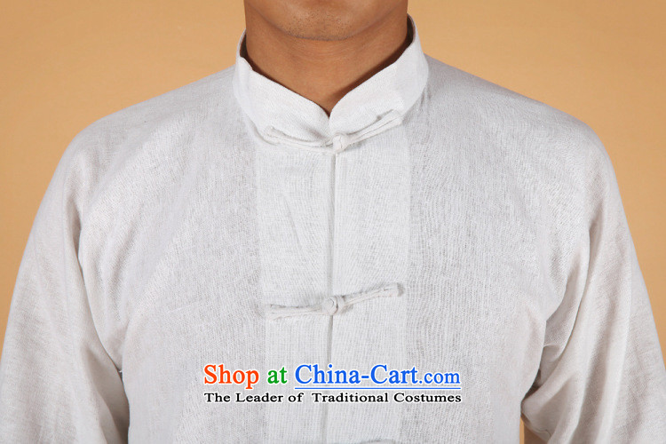 158 Jing in Tang Dynasty older men and summer collar cotton linen china wind Tang Dynasty Chinese tunic men large long-sleeved men 2341 - 1 white XXL( recommendations 160-175 catty) Picture, prices, brand platters! The elections are supplied in the national character of distribution, so action, buy now enjoy more preferential! As soon as possible.