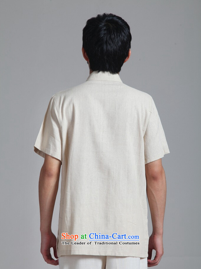 158 Jing in Tang Dynasty older men and summer cotton linen collar embroidered dragon Chinese Wind Tang Dynasty Chinese tunic men short-sleeved larger men 2999 - 3 white XL( recommendations appears at paragraphs 145-155) pictures, price catty, brand platters! The elections are supplied in the national character of distribution, so action, buy now enjoy more preferential! As soon as possible.