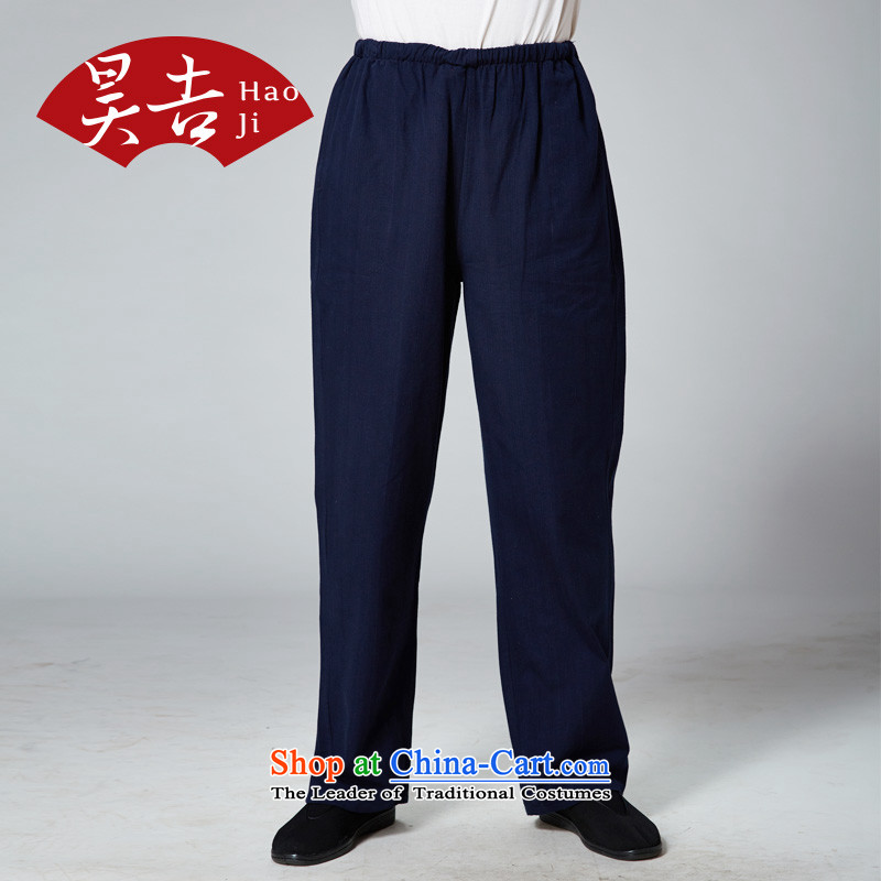 Ho Chi new summer 2014 in older men Tang pants plain manual old father long pants blacklead blue 170, Ho Chi , , , shopping on the Internet