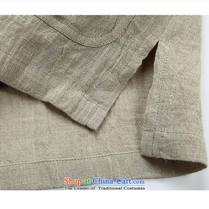 Upscale anti-wrinkle Taegeuk services cotton linen flax martial arts services practice suits meditation ball-service leisure Tang blouses men advanced money-wrinkle linen itchy beige XL/180, for Bosnia and thre line (gesaxing) , , , shopping on the Intern