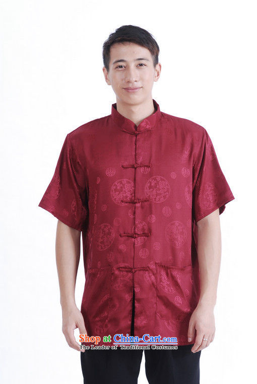 Floor load floor is the father of the middle-aged men new summer collar disc detained short-sleeved Chinese Improved Large Tang dynasty shirts and mauve XL Photo, prices, brand platters! The elections are supplied in the national character of distribution, so action, buy now enjoy more preferential! As soon as possible.