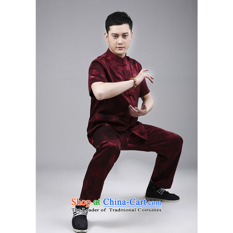 2015 Short-sleeve men serving in China wind National Older Tang Dynasty Package in Tang Dynasty elderly men short-sleeve kit m Yellow 185 pictures, prices, brand platters! The elections are supplied in the national character of distribution, so action, buy now enjoy more preferential! As soon as possible.