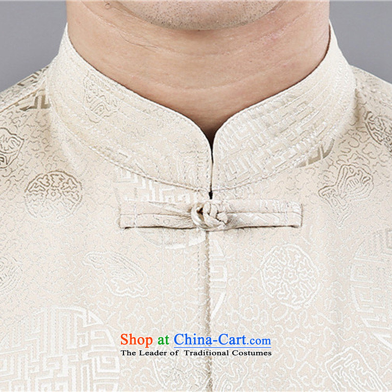 2015 Short-sleeve men serving in China wind National Older Tang Dynasty Package in Tang Dynasty elderly men short-sleeve kit m Yellow 185 HIV ROLLET (AICAROLINA) , , , shopping on the Internet