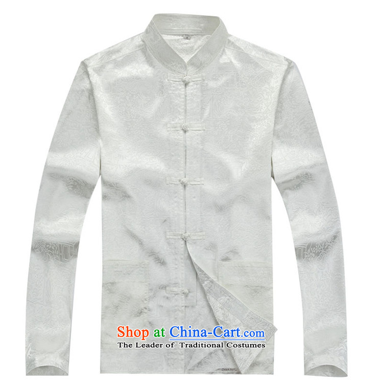 Hiv Rollet Autumn New China wind long-sleeved Tang Dynasty Tang dynasty men fall blouses Kit packaged 175/L white picture, prices, brand platters! The elections are supplied in the national character of distribution, so action, buy now enjoy more preferential! As soon as possible.