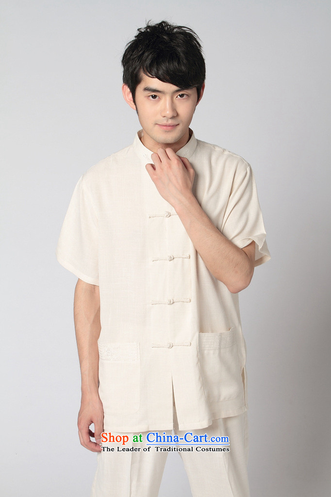 Shanghai, optimization options in Tang Dynasty older men and summer cotton linen collar Tang dynasty men's large short-sleeved men 2350 - 3 beige jacket M recommendations 100-120 catty picture, prices, brand platters! The elections are supplied in the national character of distribution, so action, buy now enjoy more preferential! As soon as possible.