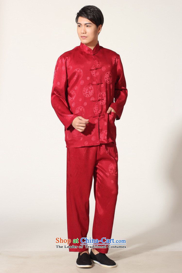 158 Jing in Tang Dynasty older men and the spring and summer load collar silk long-sleeved Tang Dynasty Package men kung fu tai chi M0050 service kit -C, wine red XL( recommendations appears at paragraphs 145-155) pictures, price catty, brand platters! The elections are supplied in the national character of distribution, so action, buy now enjoy more preferential! As soon as possible.