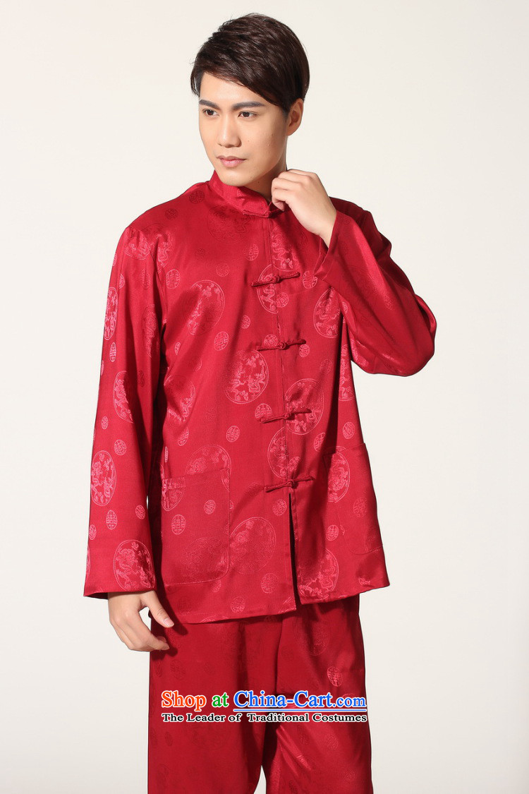 Shanghai, optimization options in Tang Dynasty older men and summer collar silk men long-sleeved kit for larger men's kung fu kit -C, wine red 140-155 L recommendations seriously picture, prices, brand platters! The elections are supplied in the national character of distribution, so action, buy now enjoy more preferential! As soon as possible.