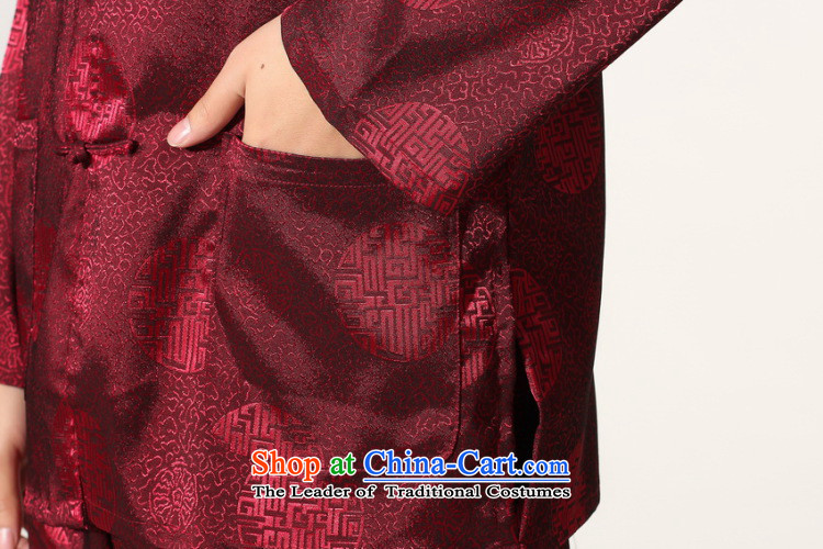 Shanghai, optimization options in Tang Dynasty older men and summer collar silk men long-sleeved kit for larger men's kung fu kit -C, wine red XL Photo, prices, brand platters! The elections are supplied in the national character of distribution, so action, buy now enjoy more preferential! As soon as possible.