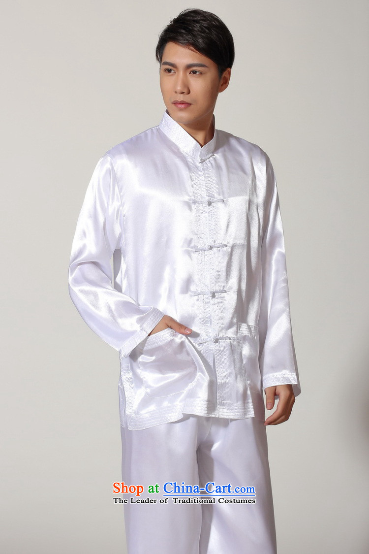Shanghai, optimization options in Tang Dynasty older men and summer collar silk men long-sleeved kit for larger men's kung fu M3013 White M kit recommended paras. 125-140, prices, picture catty brand platters! The elections are supplied in the national character of distribution, so action, buy now enjoy more preferential! As soon as possible.