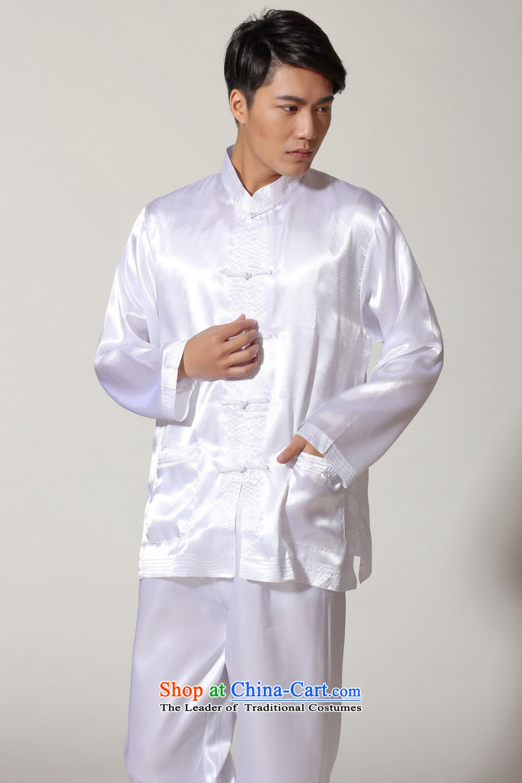 Shanghai, optimization options in Tang Dynasty older men and summer collar silk men long-sleeved kit for larger men's kung fu M3013 White M kit recommended paras. 125-140, prices, picture catty brand platters! The elections are supplied in the national character of distribution, so action, buy now enjoy more preferential! As soon as possible.