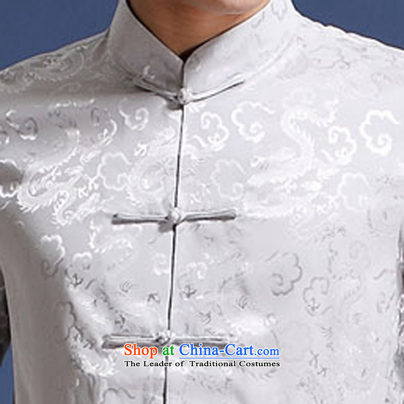 Bosnia and thre line in the summer men walked in the older Xiangyun older summer grandpa replacing men short-sleeve kit national wind load father kit white XL/180, thre line (gesaxing and Tobago) , , , shopping on the Internet