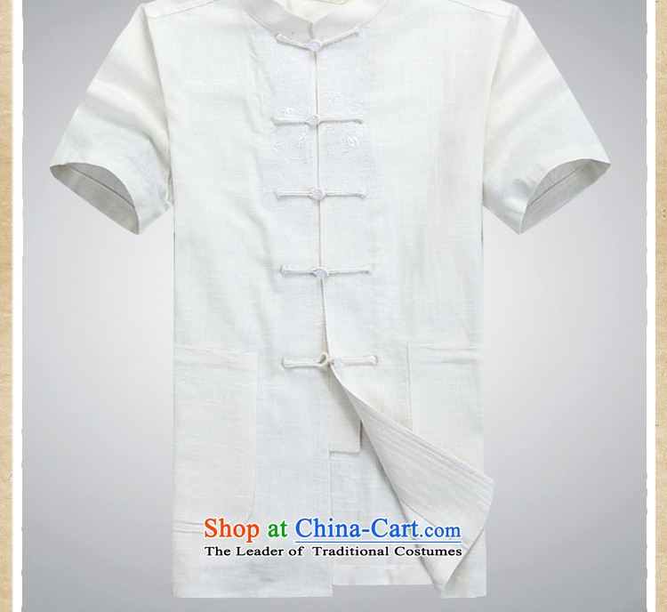 Charlene Choi this cabinet reshuffle is older men Tang dynasty summer cotton linen short-sleeved ethnic kit collar tray clip large lounge exercise clothing traditional Chinese clothing gray XL Photo, prices, brand platters! The elections are supplied in the national character of distribution, so action, buy now enjoy more preferential! As soon as possible.
