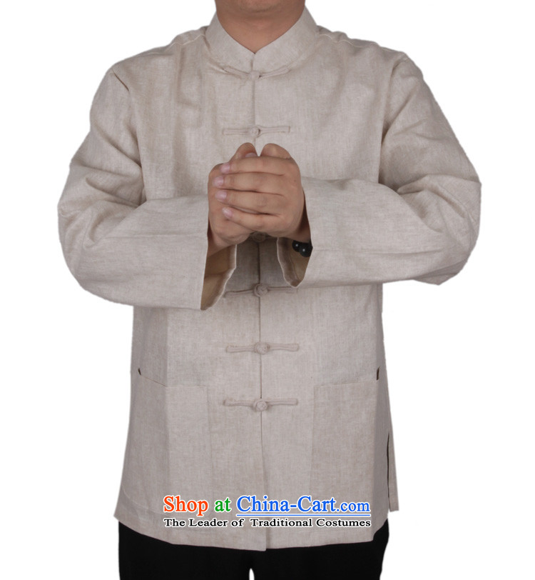 Bosnia and thre line Tang dynasty China wind men long-sleeved shirt cotton linen and Han-cotton linen long-sleeved relaxd fit men larger solid color multi-colored long-sleeved shirt optional carbon XXXL/190 picture, prices, brand platters! The elections are supplied in the national character of distribution, so action, buy now enjoy more preferential! As soon as possible.