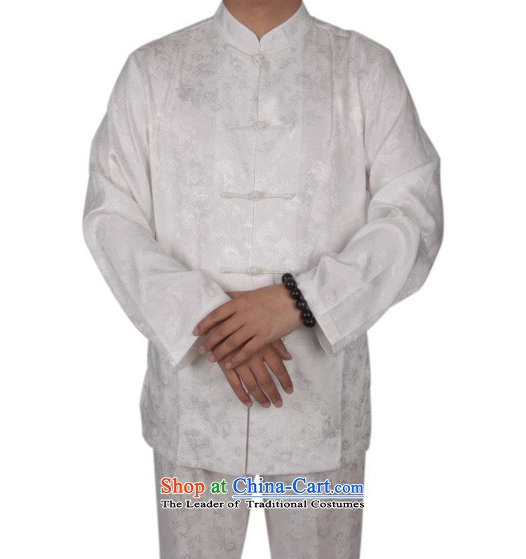 China wind men Tang Dynasty Package for long-sleeved dragons older men's kung fu shirt summer men long-sleeved Tang Gown of ethnic Bruce long-sleeved white L/175 kit picture, prices, brand platters! The elections are supplied in the national character of distribution, so action, buy now enjoy more preferential! As soon as possible.