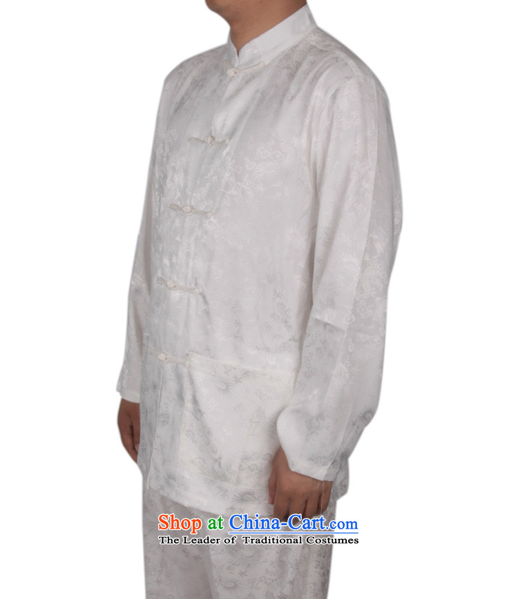 China wind men Tang Dynasty Package for long-sleeved dragons older men's kung fu shirt summer men long-sleeved Tang Gown of ethnic Bruce long-sleeved white L/175 kit picture, prices, brand platters! The elections are supplied in the national character of distribution, so action, buy now enjoy more preferential! As soon as possible.