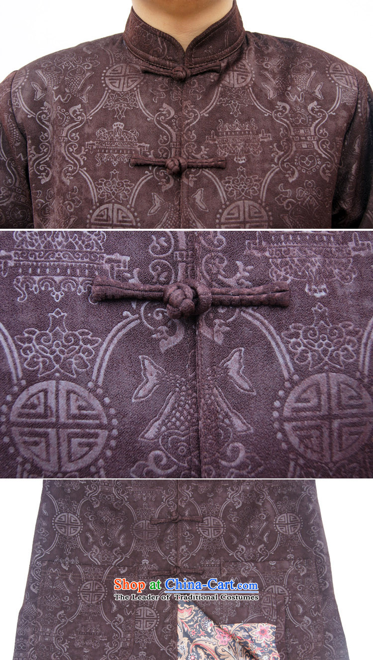 Mr Rafael Hui, the British sureyou genuine men new men casual male Chinese Tang dynasty collar double fish patterns jacket, brown 170 pictures 1155, prices, brand platters! The elections are supplied in the national character of distribution, so action, buy now enjoy more preferential! As soon as possible.