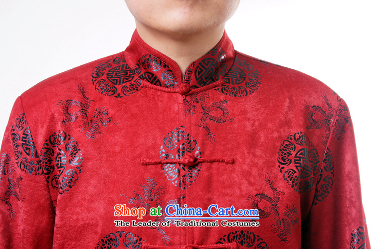 Upscale male sureyou Tang Dynasty Chinese Men's Mock-Neck tray snap-Hi Tang dynasty figure in spring and autumn dragons in older jacket 1281 Red 170 pictures, prices, brand platters! The elections are supplied in the national character of distribution, so action, buy now enjoy more preferential! As soon as possible.