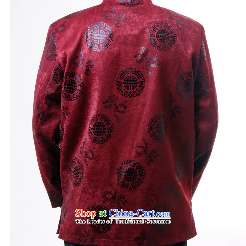 Upscale male sureyou Tang Dynasty Chinese Men's Mock-Neck tray snap-Hi Tang dynasty figure in spring and autumn dragons in older red 170, Ying jacket 1281 Mr Rafael Hui (sureyou) , , , shopping on the Internet