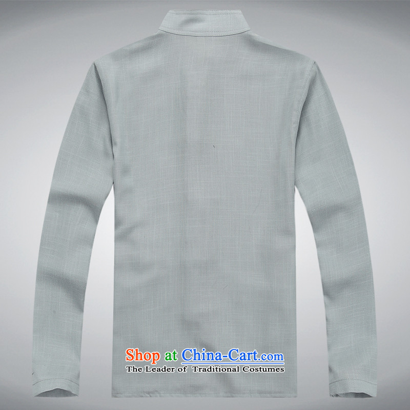 Hei concentric autumn and winter in Tang Dynasty elderly men long-sleeve sweater relaxd light gray XXL, Hei concentric , , , shopping on the Internet