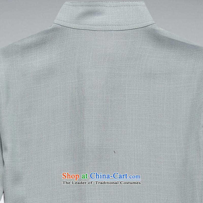 Hei concentric autumn and winter in Tang Dynasty elderly men long-sleeve sweater relaxd light gray XXL, Hei concentric , , , shopping on the Internet