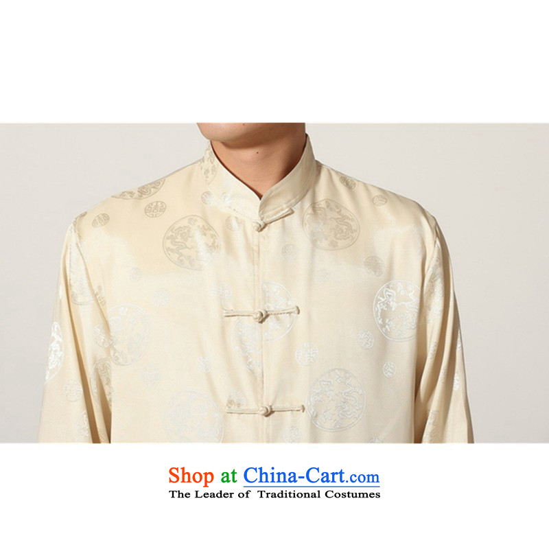 In accordance with the Love l 2015 smart casual male damask ethnic carved collar cardigan kung fu long-sleeved kit M0050-d picture color M, in accordance with the Love l , , , shopping on the Internet