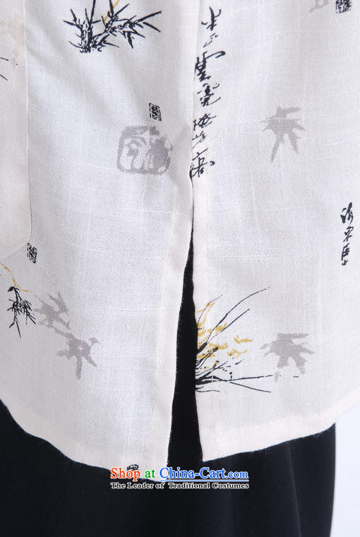 C.o.d. floral Tang dynasty men's cotton linen collar short-sleeved shirt Tang Dynasty Large men ZHUYESHAN M picture, prices, brand platters! The elections are supplied in the national character of distribution, so action, buy now enjoy more preferential! As soon as possible.
