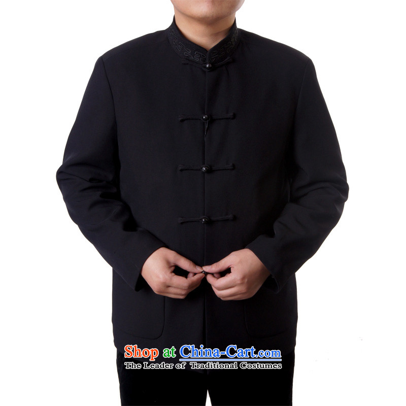 Mr Rafael Hui-ying's New Man Tang dynasty during the Spring and Autumn Blessings and leisure collar birthday in Tang Dynasty Chinese birthday gift for 1317, of the older black blue 185 British Mr Rafael Hui (sureyou) , , , shopping on the Internet
