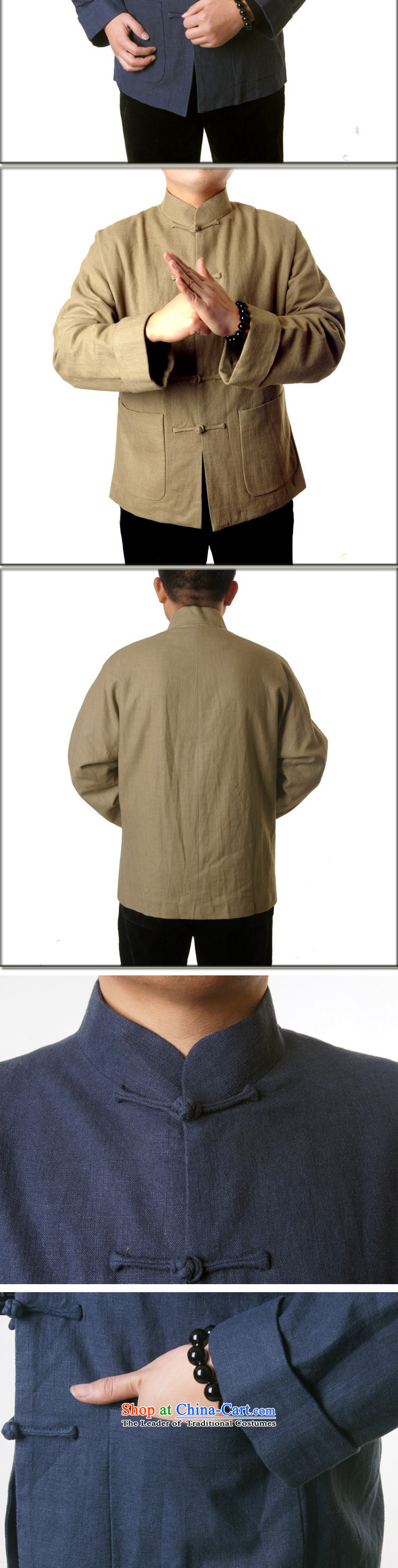 Mr Rafael Hui-ying's New Man Tang Gown of autumn and winter Men's Mock-Neck blessings birthday celebrations leisure two-color in the Chinese Tang older jacket gift 1320) khaki 170 pictures, prices, brand platters! The elections are supplied in the national character of distribution, so action, buy now enjoy more preferential! As soon as possible.