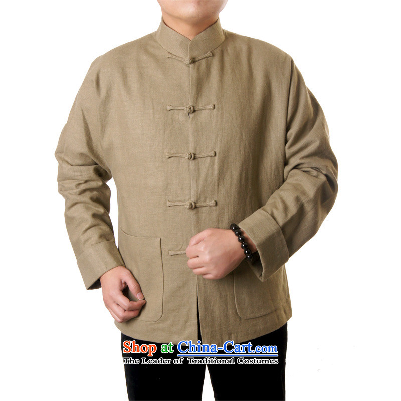 Mr Rafael Hui-ying's New Man Tang Gown of autumn and winter Men's Mock-Neck blessings birthday celebrations leisure two-color in the Chinese Tang older jacket gift 1320) khaki 170, Mr Rafael Hui (sureyou Ying) , , , shopping on the Internet