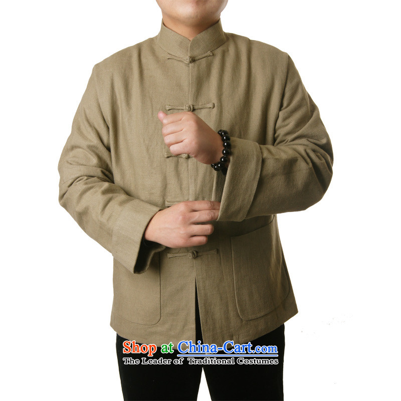 Mr Rafael Hui-ying's New Man Tang Gown of autumn and winter Men's Mock-Neck blessings birthday celebrations leisure two-color in the Chinese Tang older jacket gift 1320) khaki 185 British Mr Rafael Hui (sureyou) , , , shopping on the Internet