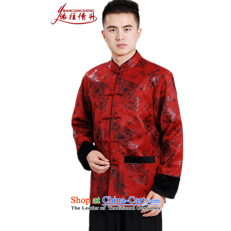 In accordance with the love and replace a trendy new l205 older father boxed Mock-neck stamp Tang dynasty ãþòâ LGD/M0038# RED M to jacket love l , , , shopping on the Internet