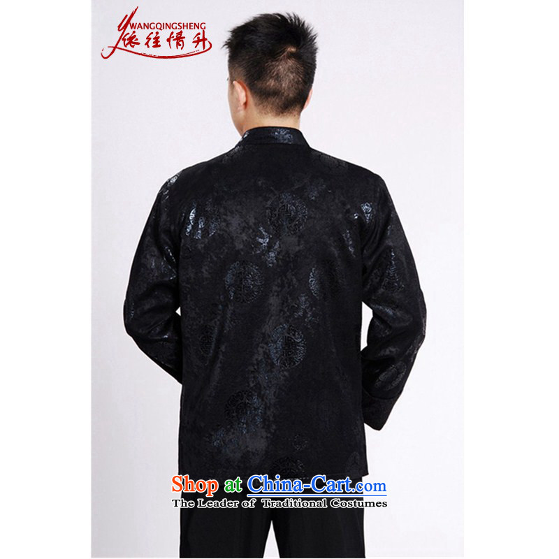In accordance with the Love l spring trendy new products in the winter older father replacing Mock-neck stamp Tang jackets LGD/M0037# black , L, in accordance with the Love l , , , shopping on the Internet