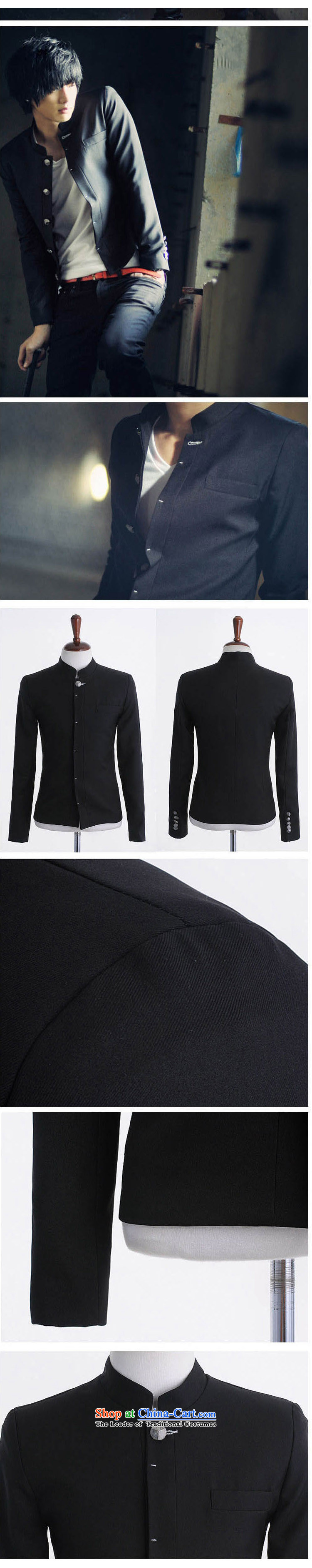 Better de 2014 fall into New Men, new Chinese tunic black male and Sau San Korean men's jackets 505102 Black L picture, prices, brand platters! The elections are supplied in the national character of distribution, so action, buy now enjoy more preferential! As soon as possible.