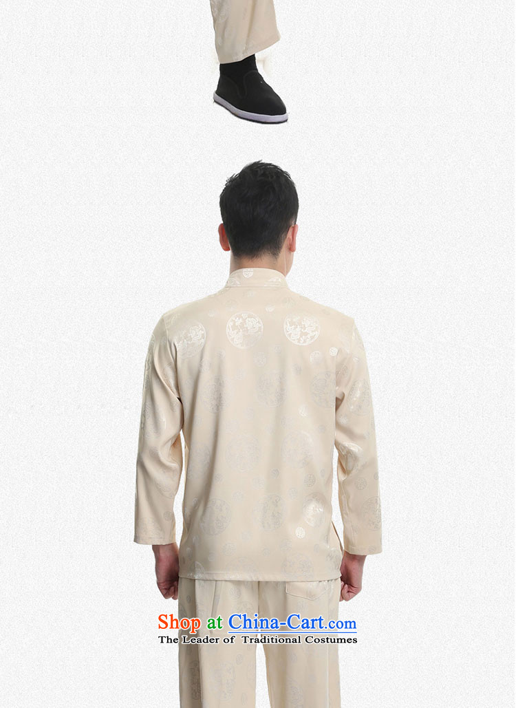 - Wolf JIEYA-WOLF, New Tang dynasty Long-sleeve Kit Stylish spring and fall round male) star Jackie Chan Kit-chi, sports wear beige 170/M picture, prices, brand platters! The elections are supplied in the national character of distribution, so action, buy now enjoy more preferential! As soon as possible.