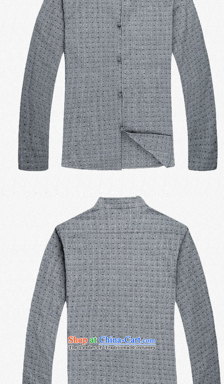 - Wolf JIEYA-WOLF, Tang dynasty men's spring and autumn long sleeved shirt men Tang Dynasty Stylish spring pure cotton stars of gray 180/XL picture, prices, brand platters! The elections are supplied in the national character of distribution, so action, buy now enjoy more preferential! As soon as possible.