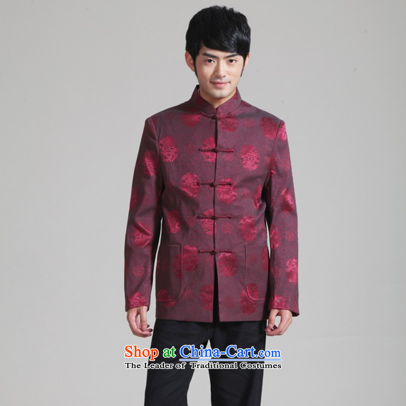 It New Fall/Winter Collections of men Tang dynasty mock national workwear casual clothing long-sleeved jacket cardigan BOURDEAUX XXL, - 2 flowers figure , , , shopping on the Internet