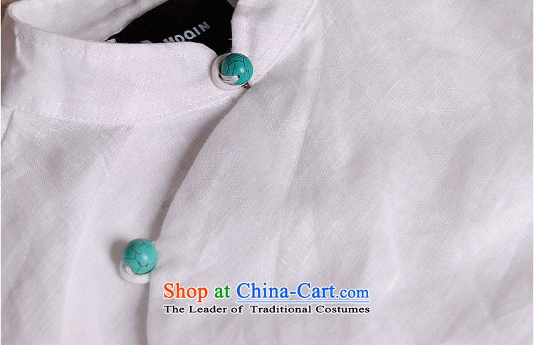 The qin designer original improvement of the Republic of Korea is traversed by the disc wind cheongsams detained men linen Tang dynasty white long-sleeved XXL/ jumbo picture, prices, brand platters! The elections are supplied in the national character of distribution, so action, buy now enjoy more preferential! As soon as possible.