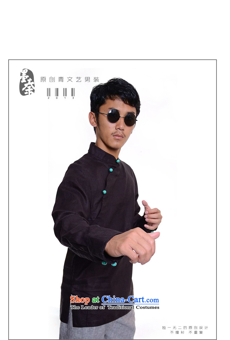 The qin designer original improvement of the Republic of Korea is traversed by the disc wind cheongsams detained men linen Tang dynasty white long-sleeved XXL/ jumbo picture, prices, brand platters! The elections are supplied in the national character of distribution, so action, buy now enjoy more preferential! As soon as possible.