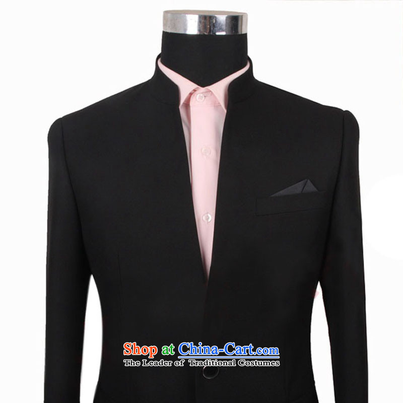 The new style of the popular men suits Chinese tunic 1 clip black collar suit not cockle a deduction of the forklift truck is not 170/88a.,penguinprince,,, shopping on the Internet