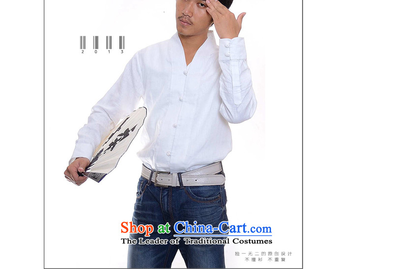 【 Print Qin weaving 】 Nine Songs/independent design new long-sleeved linen disc casual shirt, white FORWARDED BY THE arrest of the big picture, prices, brand platters! The elections are supplied in the national character of distribution, so action, buy now enjoy more preferential! As soon as possible.