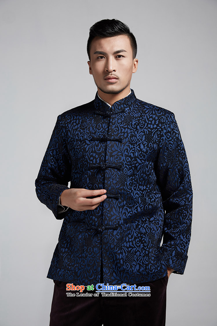 Q Shinsaibashi represented a health (men's new Chinese Disc winter coats thick, detained jacquard COAT 1557 Blue XXXXL 185/104 Photo, prices, brand platters! The elections are supplied in the national character of distribution, so action, buy now enjoy more preferential! As soon as possible.