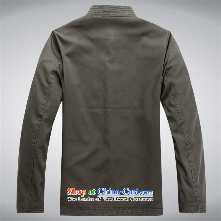 Kanaguri Mouse Tang dynasty during the spring and autumn New Men long-sleeved Tang Dynasty is smart casual relaxd sha money-cotton long-sleeved Tang dynasty green gray L picture, prices, brand platters! The elections are supplied in the national character of distribution, so action, buy now enjoy more preferential! As soon as possible.